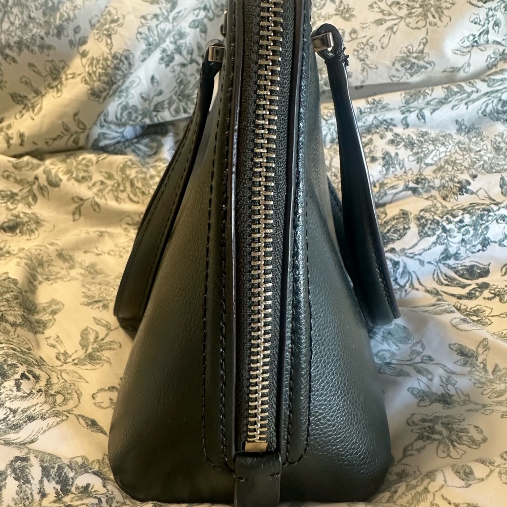 Kate Spade rare dark Olive Green Leather Handbag - Picture 5 of 10